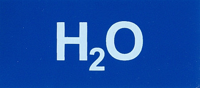 Aufkleber H2O