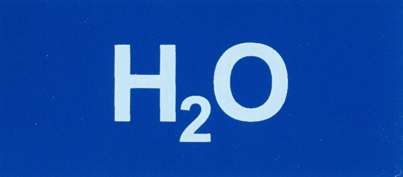 Aufkleber H2O